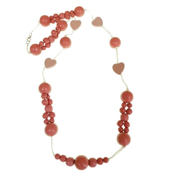 Wooden beads necklace