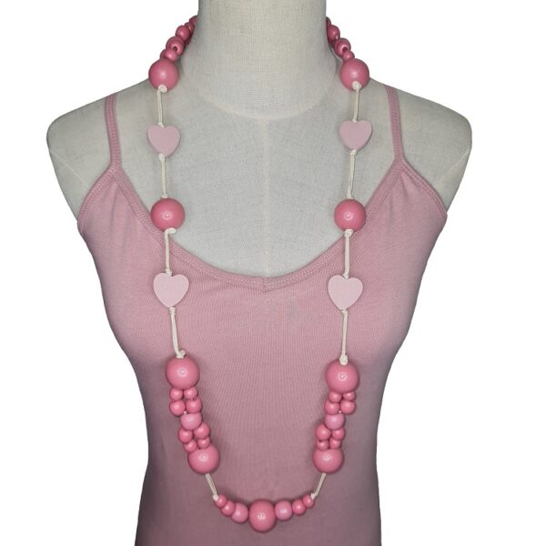 Wooden beads necklace