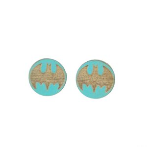 Batman laser cut wooden earrings