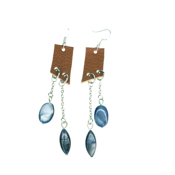 2 Layer Leather earrings