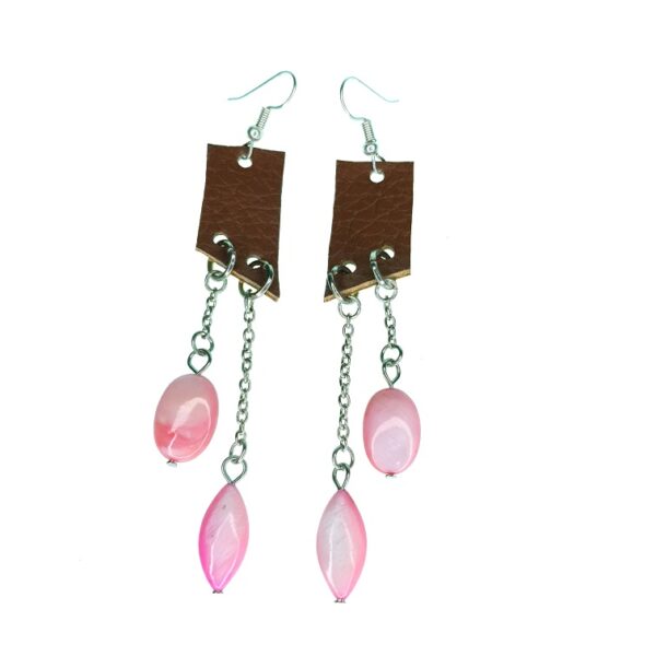 2 Layer Leather earrings