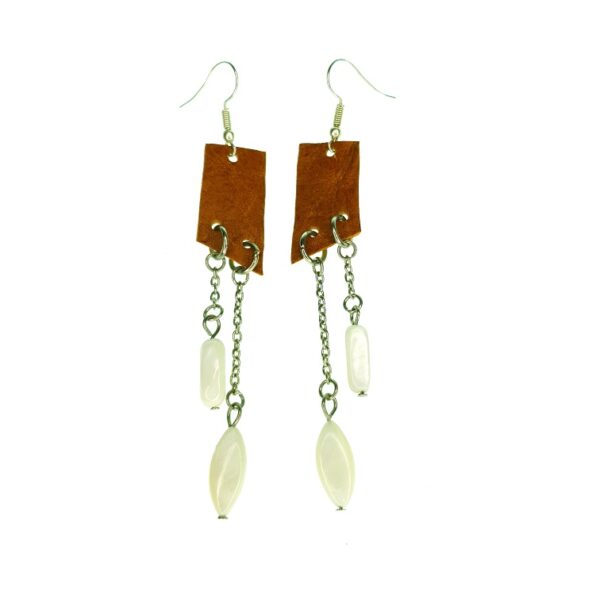 2 Layer Leather earrings