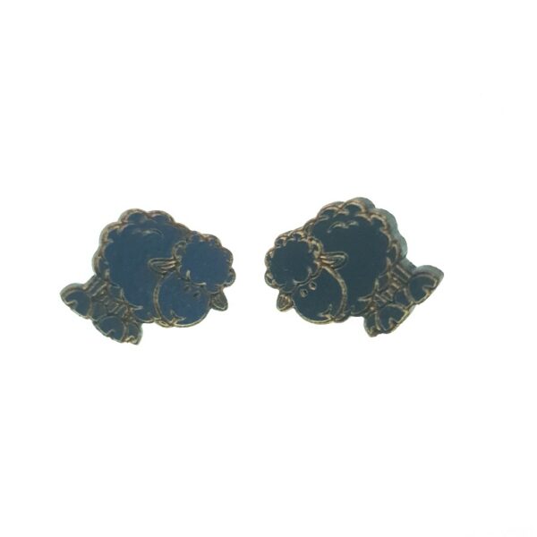 Sheep laser cut wooden earrings