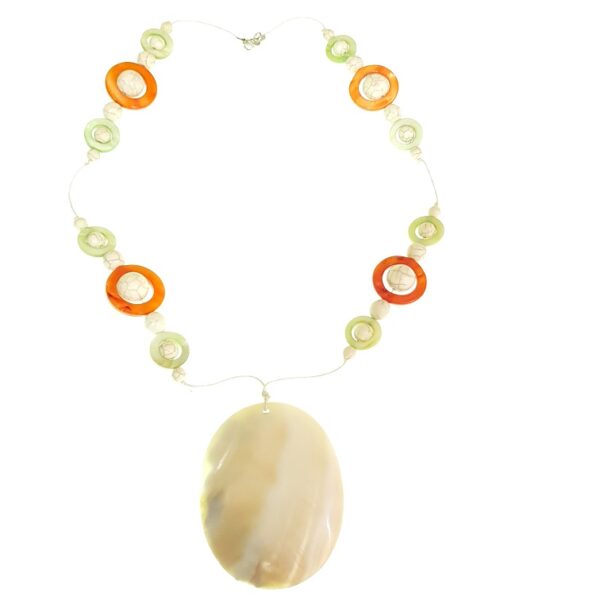 Stone necklace with a Seashell pendant