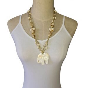 Stone and Seashell necklace