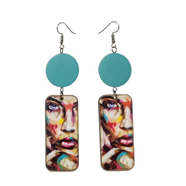 Wooden earrings